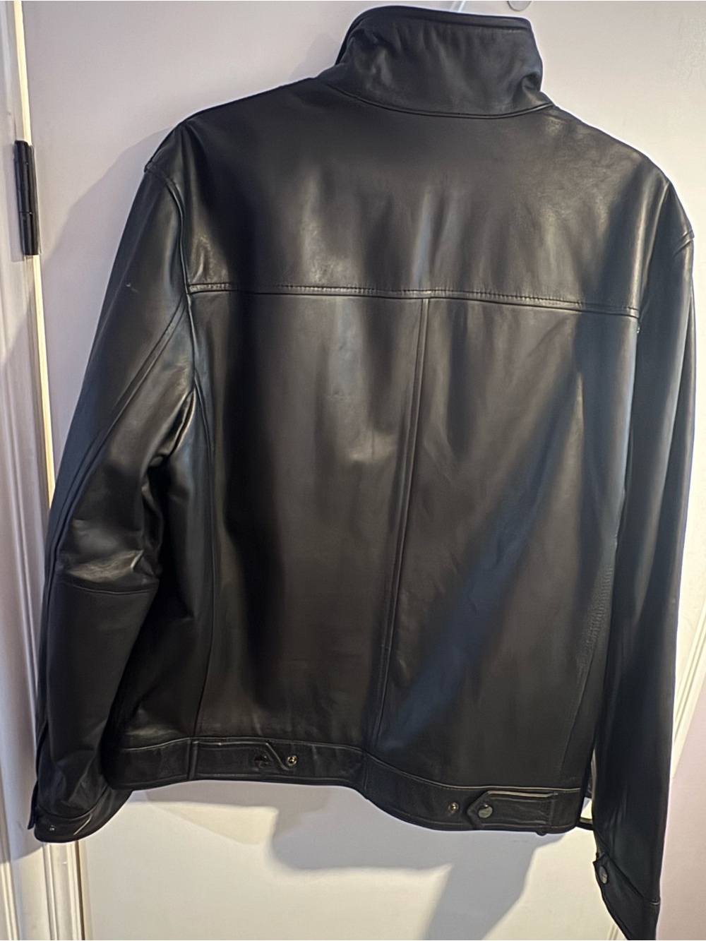 Michael Kors Genuine Leather Jacket - Picture 3 of 8